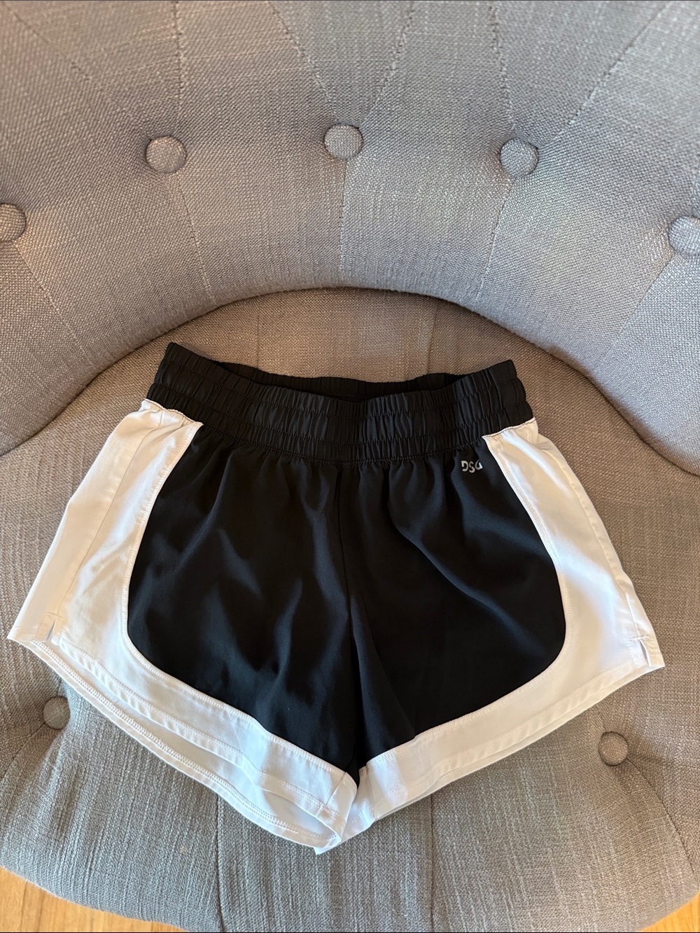 Black and White Women's Athletic Shorts - DSG girls size M